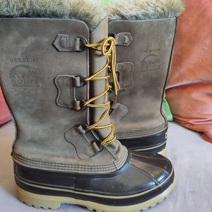 Sorel Kaufman Verdun Canada mens boots vtg size 8 duck garden winter hunting